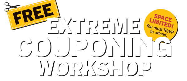 Extreme couponing workshop, space limited